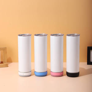 Mug isotherme en acier inoxydable 304 à double paroi avec haut-parleur Bluetooth intégré, sublimation thermique, 20 oz, créatif - Product Image 1