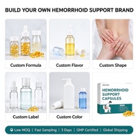 Capsules de soutien pour hémorroïdes sous marque privée OEM ODM Confort intestinal pour l'inconfort anal avec gélules molles à base de plantes pour hémorroïdes 60 unités en gros