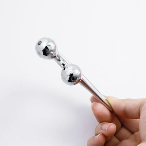 Rouleau facial en métal premium 360° rafraîchissant à double boule, masseur manuel et outil de Gua Sha pour le soin du cou, du <span class=keywords><strong>corps</strong></span> et des yeux, OEM - Product Image 2