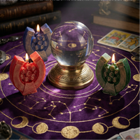 Bougie parfumée artisanale en cire de soja, aimant spirituel de prospérité et de richesse, pour la décoration de la maison en période de fêtes