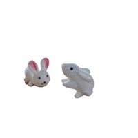 Lapin en verre écologique et créatif, adorable décoration en verre en forme de petite maison pour salon, bureau ou salle d'étude