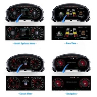 Écran LCD intelligent personnalisé de 12,3 pouces pour tableau de bord de voiture, compteur de vitesse pour Volkswagen Sagitar 2012-2018