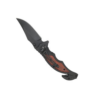 Couteau de poche pliant spécial avec manche en <span class=keywords><strong>bois</strong></span>, couteau de survie pour la chasse - Product Image 1