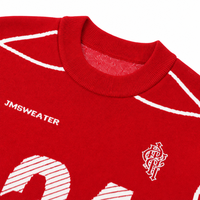 Pull-over décontracté d'hiver pour homme personnalisé ODM/OEM - Tricot à col rond avec lettres jacquard en coton anti-plis et anti-rétrécissement