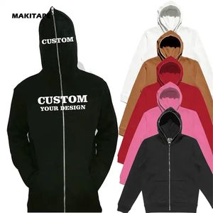 เสื้อฮู้ดปักโลโก้แบบกำหนดเอง ขายส่ง ผ้าเฟรนช์เทอร์รี่ 340gsm ซิปคู่เต็มตัว เป็นมิตรกับสิ่งแวดล้อม ระบายอากาศได้ดี - Product Image 2