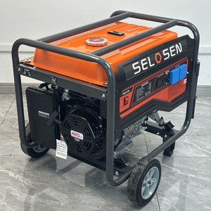 Groupe électrogène portable à essence SELOSEN 8Kw 10Kw 10Kva 5Kw 6Kw avec roues robustes et poignée pour alimentation de secours domestique - Product Image 3