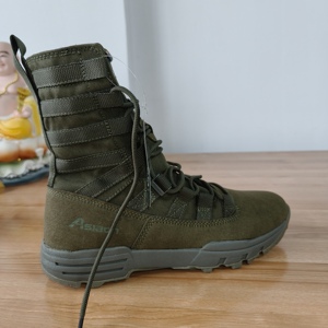 รองเท้าบูทแบบยุทธวิธี DFJB03 ลายพรางป่าไม้ ทำจากผ้าใบและหนังกลับ - Product Image 5