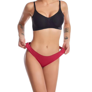 Perizoma da donna Sexy <span class=keywords><strong>Super</strong></span> elastico senza cuciture in cotone con cavallo unico - Product Image 3