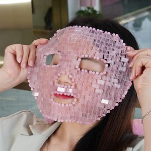 2026 Natural Pink Crystal Amethyst Beauty Care Gemstone Pattern Body Massage US Facelift Jade <strong>Mask</strong> Facial Ornaments Roller - Product Image 3