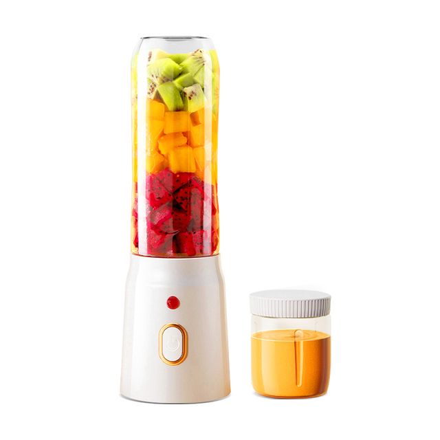2024 New Arrival Double Bottle Portable Blender Fresh Juicer Blender 10 Blades Mini Blender Smoothies Bottle Fruit Juicer