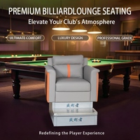 Canapé de billard S1 de qualité supérieure en métal, écologique, durable, siège de spectateur haut de gamme, en cuir silicone, très populaire sur internet