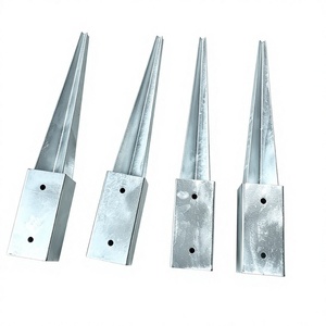 Sunsbuild Ancrage de sol à piquet en acier inoxydable 201 pour poteau de clôture en bois, support extérieur résistant à la corrosion - Product Image 1