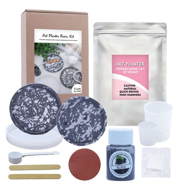 Timesrui Easy Beginners Complete Plaster Kit 20-30 Minutes Demold Water-Based Eco-Friendly Casting Powder for Craft Supplies