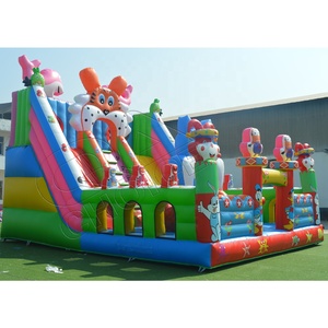 Tùy chỉnh ngoài trời <span class=keywords><strong>Inflatable</strong></span> Bouncer sân chơi trượt MOONWALK thương mại Bouncer trượt Combo cho trẻ em - Product Image 1