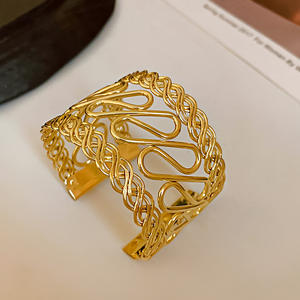 Brazalete Abierto de Metal Estilo Europeo y Americano BZ254, Brazalete de Alta Gama - Product Image 6