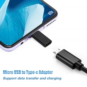Convertidor de adaptador de carga <span class=keywords><strong>USB</strong></span> <span class=keywords><strong>C</strong></span> macho a Micro <span class=keywords><strong>USB</strong></span> hembra para Samsung Xiaomi Huawei Android Smartphone Tablet conector - Product Image 4