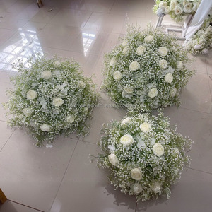 Customized Artificial Flower <strong>Arch</strong> Backdrop 1.9m+2.3m Tall Babys Breath Floral <strong>Arch</strong> White for Garden <strong>Weddings</strong> Decor - Product Image 2