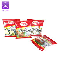 Sac en aluminium translucide de qualité alimentaire en polyéthylène imprimé personnalisé sac d'emballage d'aliments surgelés pour hamburger de poisson steak de boeuf boulette
