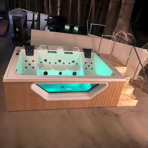 Vente en gros de spas modernes pour 5 personnes, de style villa, pour l'extérieur, avec un design rectangulaire en acrylique écologique - Product Image 1