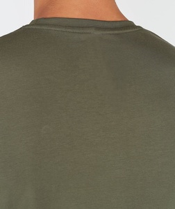 Camiseta Básica de Manga Corta Ajustada de Color Sólido para Hombre, Cómoda, 100% Algodón, Tejido de Punto, Logotipo Frontal, Camiseta de Alta Calidad - Product Image 5