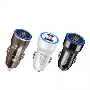 Cargador de Coche de Doble Puerto PD 30W QC 30W, Adaptador USB 30W Tipo-C 30W 60W para Encendedor de Cigarrillos, Cargador Súper Rápido para Teléfono Móvil - Product Image 1