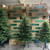 Prix de gros d'usine, arbre de Noël artificiel vert en PVC et PE mélangés pour la décoration de la maison pendant les fêtes