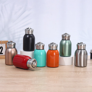 300ML Lady Kid Mini bolsillo de doble pared para beber a prueba de fugas frascos de vacío termo vaso botella de agua aislada - Product Image 5