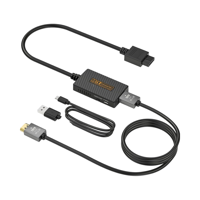 ABS Material N64-Compatible for HDTV Converter Adapter Private Mold for N64/Gamecube/SNES/GC Plug Play Full Digital 720P No