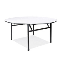 Table de banquet de mariage haut de gamme en PVC avec revêtement en bois pour restaurant