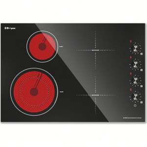 หม้อหุงอินฟาเรดแบบไฮบริด4หัวเตาแม่เหล็กไฟฟ้าเครื่องใช้ในครัวขนาด30นิ้ว - Product Image 1