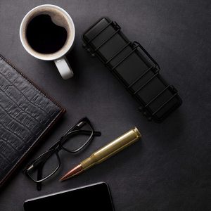 Stylo tactique en laiton en forme de douille de balle .22, gadget EDC, cadeau cool et masculin pour petit ami, patron, père, professeur, ami - Product Image 2