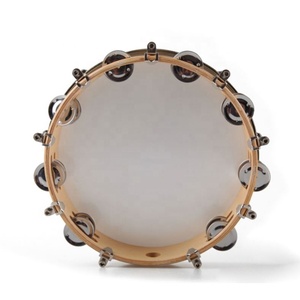 Instruments de percussion Vente en gros Cymbale à double rangée <span class=keywords><strong>Tambourin</strong></span> en bois réglable et accordable avec percussions en PVC - Product Image 4