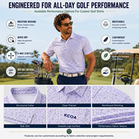 Fabricante de Polos de Golf Personalizados con Elasticidad en 4 Direcciones, Polo de Golf OEM que Absorbe la Humedad, Camisetas de Golf con Texto y Logotipo