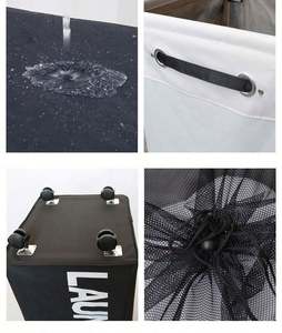 <b>Laundry</b> <b>Basket</b> Sets Canvas Fabric 3 Tier <b>Collapsible</b> <b>Laundry</b> <b>Basket</b> with Drain Plug Cotton <b>Laundry</b> <b>Basket</b> for Kids - Product Image 4