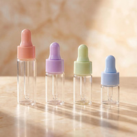 Botol Tetes Kaca Bening 5ml 10ml 15ml 20ml, Botol Tetes Plastik Mini, Botol Sampel Mini 3ml