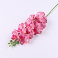 Orchidées Phalaenopsis artificielles 9 têtes Real Touch Mini fleur d'orchidée pour la décoration de la maison de fête de mariage