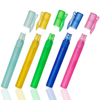 Flacon pulvérisateur de parfum vide, portable, de voyage, 5 ml, 10 ml, 15 ml, rechargeable, coloré, en PET, rond, en plastique