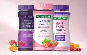 热销2026年新设计软糖护发护肤OEM自有品牌软糖 - Product Image 2