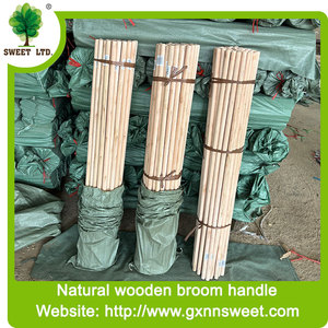 Manche de balai et de serpillière en bois naturel recouvert de PVC pour vente à prix réduit, balai, <span class=keywords><strong>pelle</strong></span> et manche de balai Escobas - Product Image 4
