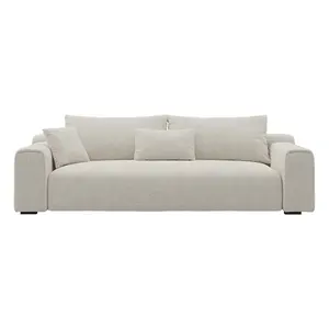 Hiện đại sang trọng thoải mái boucle vải sâu ghế sofa wabi-sabi Nordic couch Sofa trắng đặt đồ nội thất boucle sofa phòng chờ cho nhà