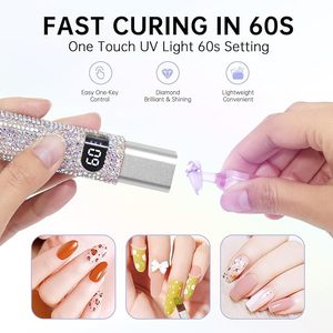 Lámpara UV LED Portátil de 3W, Secador de Uñas Recargable USB Inalámbrico con Superficie de Diamante, Mini Lámpara de Uñas para Esmalte de Gel - Product Image 4