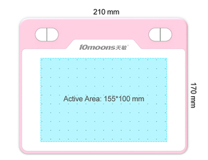 10moons T503 tableta gráfica profesional 8192 niveles pluma inalámbrica tableta dibujo tableta gráfica con Stylus Animate - Product Image 6
