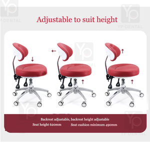 Sedia a sella uso ufficio portatile sedia medica fornitura di sgabello assistente medico mobile dentale - Product Image 2