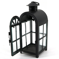 Bougeoir noir délicat antique, porte-bougie, grande lanterne marocaine, vente en gros pas cher