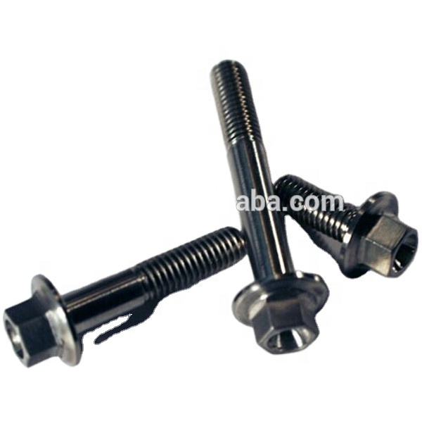 Титановый фланцевый болт с шестигранной головкой для двигателя sprint, автомобильные тормозные дисковые болты, титановые кованые детали