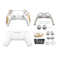Coque de remplacement pour manette, plaque avant, pavé tactile, thème Ghost of Yotei/GTA6, compatible avec la manette Dualsense PS5