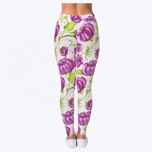 2022 nuevas mallas florales para mujer Activewear transpirable Spandex Anti-Bra Logo OEM tamaños personalizados - Product Image 4