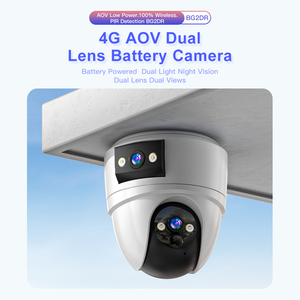 กล้องวงจรปิด PTZ IP แบบโดม 6MP AOV เลนส์คู่ มองเห็นในเวลากลางคืน มุมมอง 360 องศา รองรับซิมการ์ด 4G รุ่น BG2DR สำหรับบ้าน ระบบรักษาความปลอดภัย IP66 กันน้ำ รองรับการสื่อสารสองทาง - Product Image 2