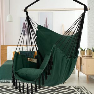 أرجوحة من القطن معلق مزدوج داخلي خارجي من الخوص للحديقة الترفيهية - Product Image 6