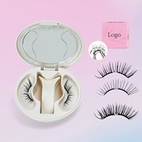 Kit de faux cils magnétiques réutilisables 3D naturels avec magnétisme élevé